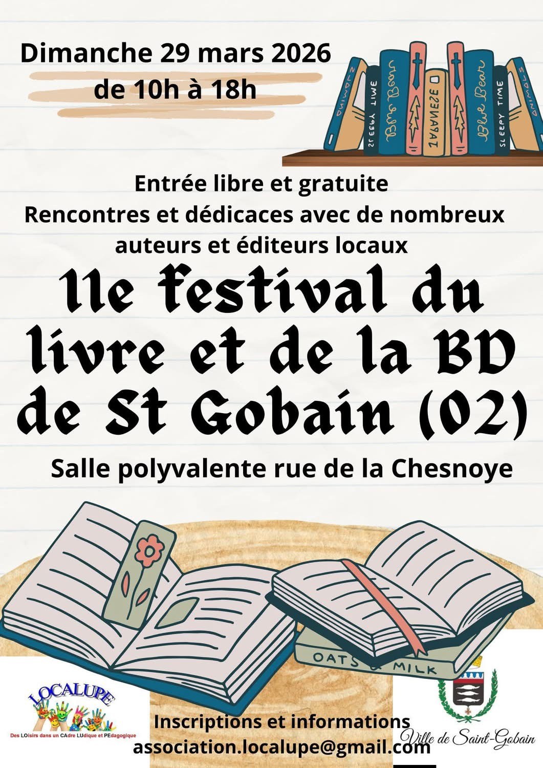 29.03.2026 - festival du livre et de la bd