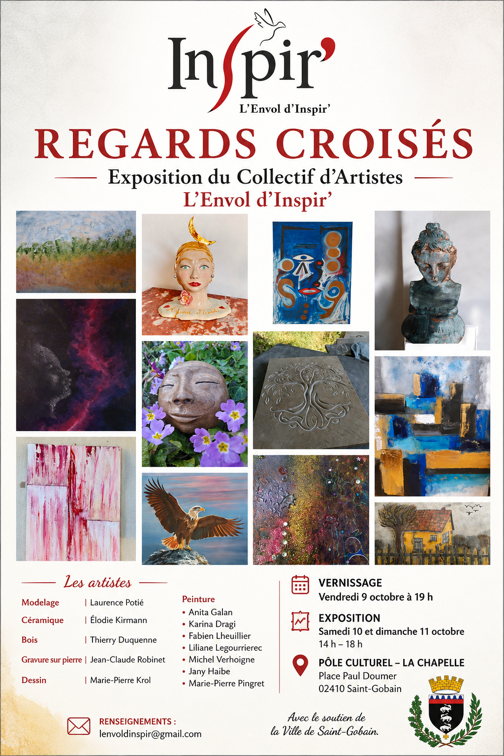 10.11 octobre 2026 - exposition REGARDS CROISES