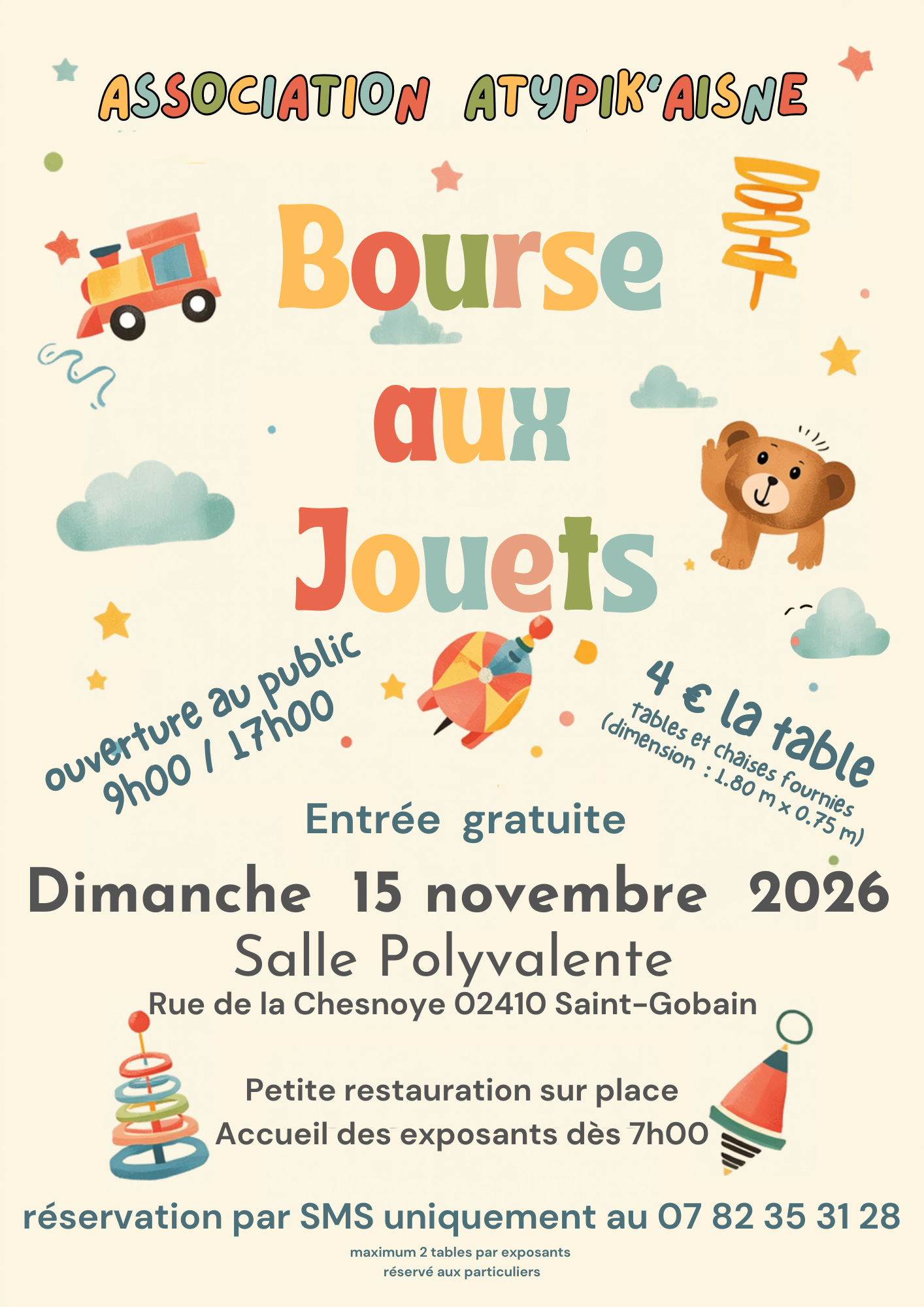 15.11.2026 - BOURSE AUX JOUETS