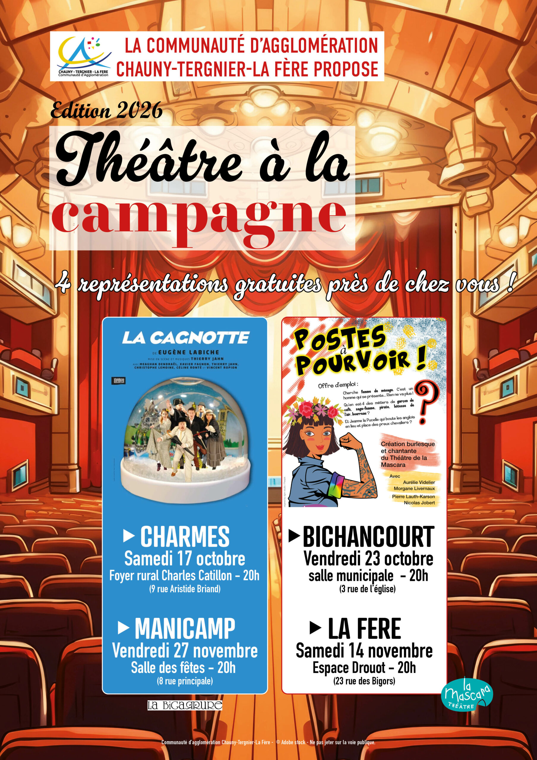 Theatre affiche 2026